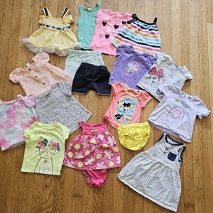 Baby Girl 12 Months Clothing Bundle 17items